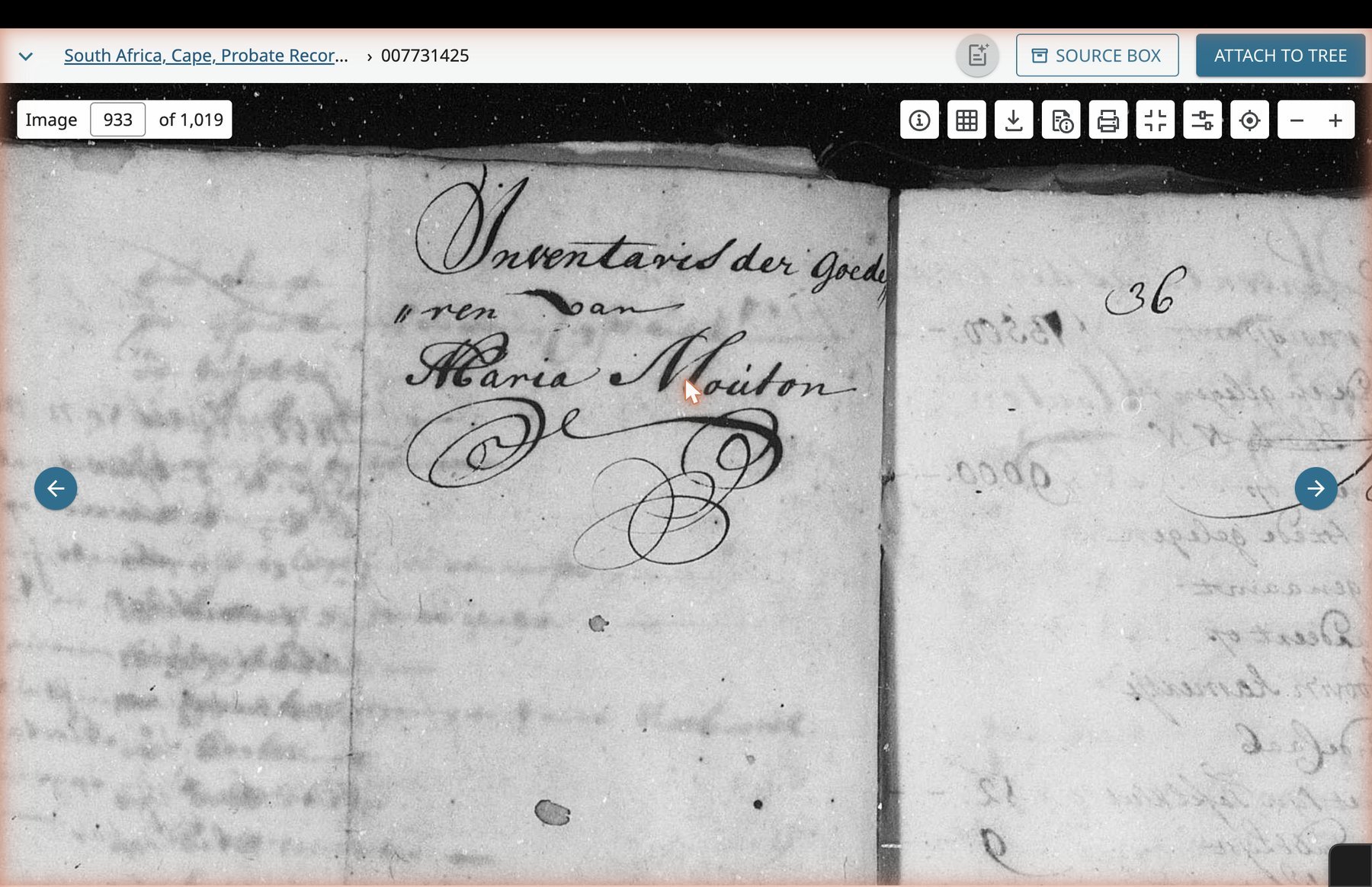 Image 933 zoom — Maria Mouton parallel inventory header